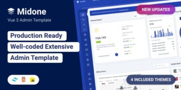 MIDONE - VUEJS 3 ADMIN DASHBOARD TEMPLATE + HTML VERSION
