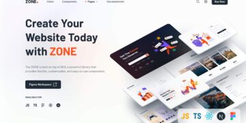 ZONE - MULTIPURPOSE LANDING PAGE + UI KIT ( TEMPLATE REACT )