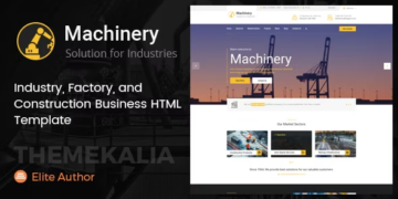 MACHINERY - FACTORY BUSINESS HTML TEMPLATE